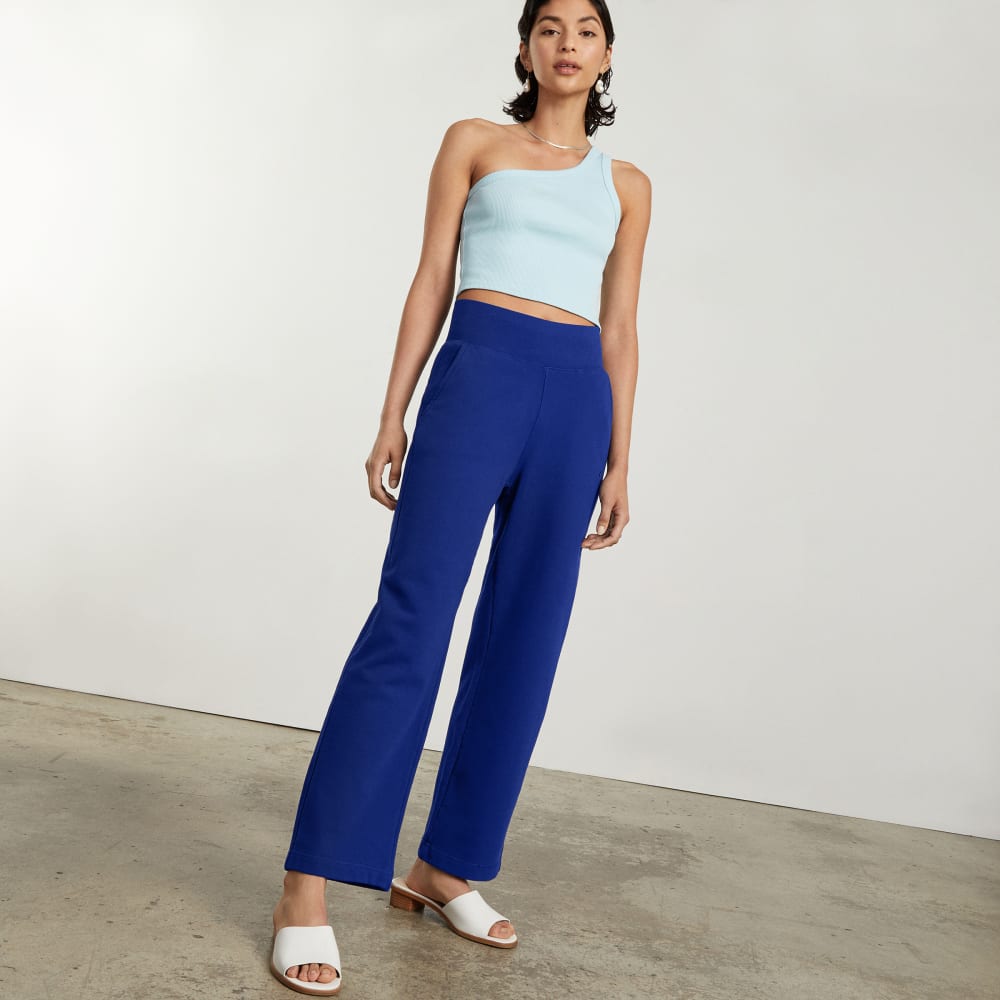 The Track High-Waist Pant | Cobalt