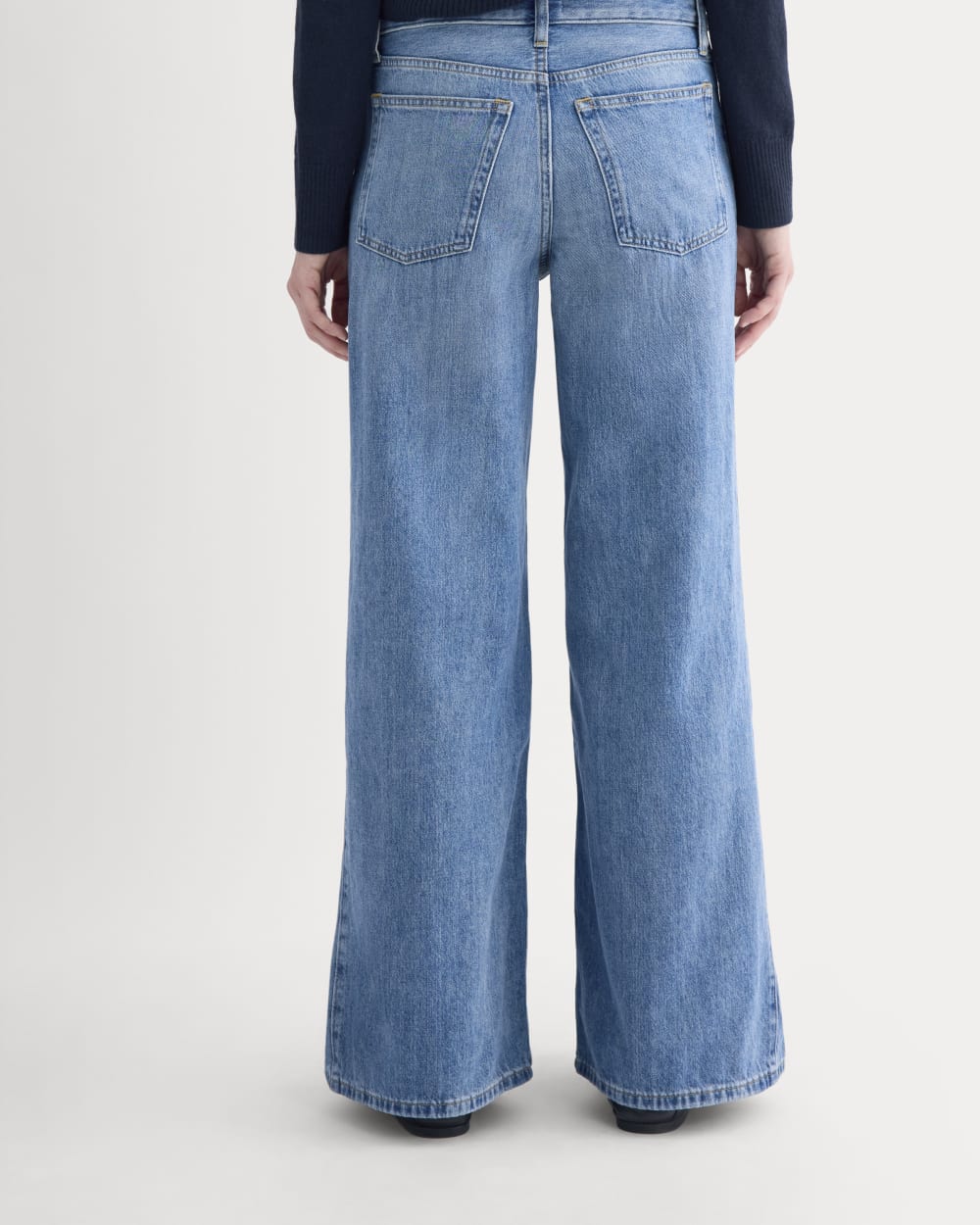 Paneled Wide-Leg Jean | Tungsten Scratch