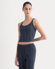 Lounge Rib Tank | Navy
