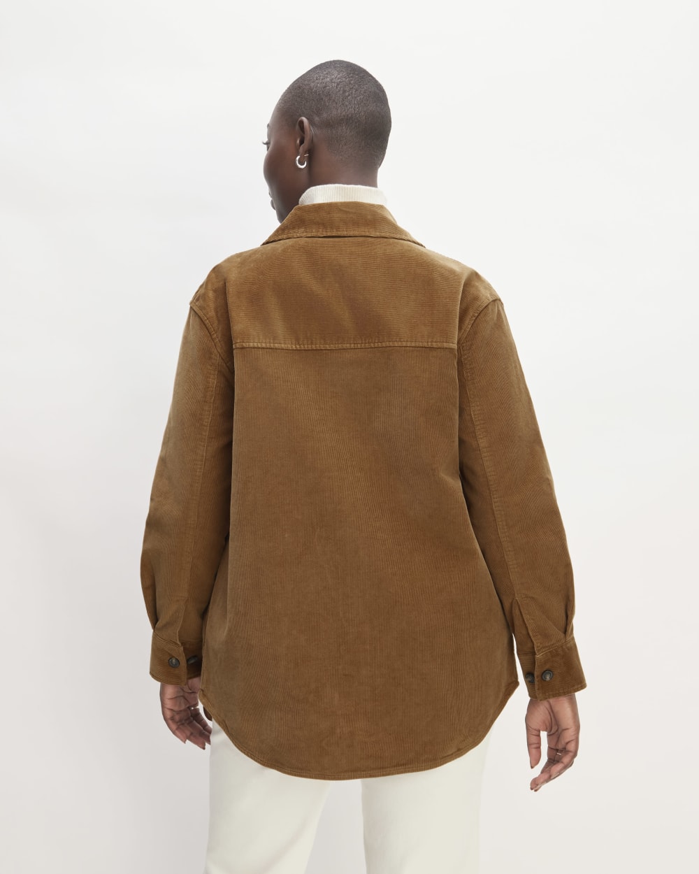 The Corduroy Oversized Shirt Jacket | Toasted Coconut