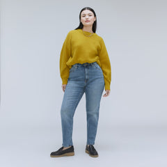 The Cheeky Hourglass Jean | Worn-In Mid Blue | 28.5" Inseam