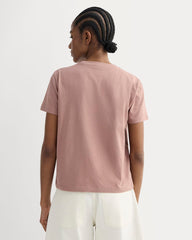 The Box-Cut Tee in Essential Cotton | Rose Dusk | No Pocket