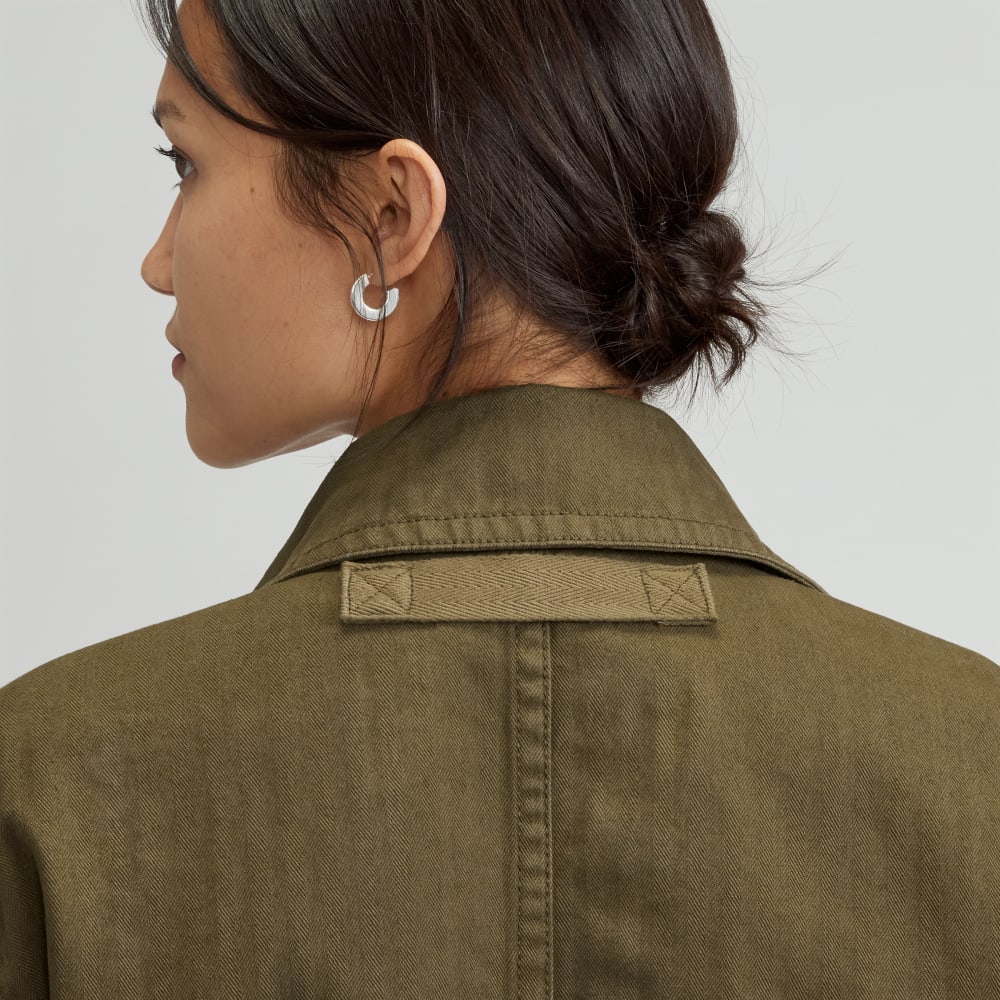 The Organic Cotton Herringbone Jacket | Beech