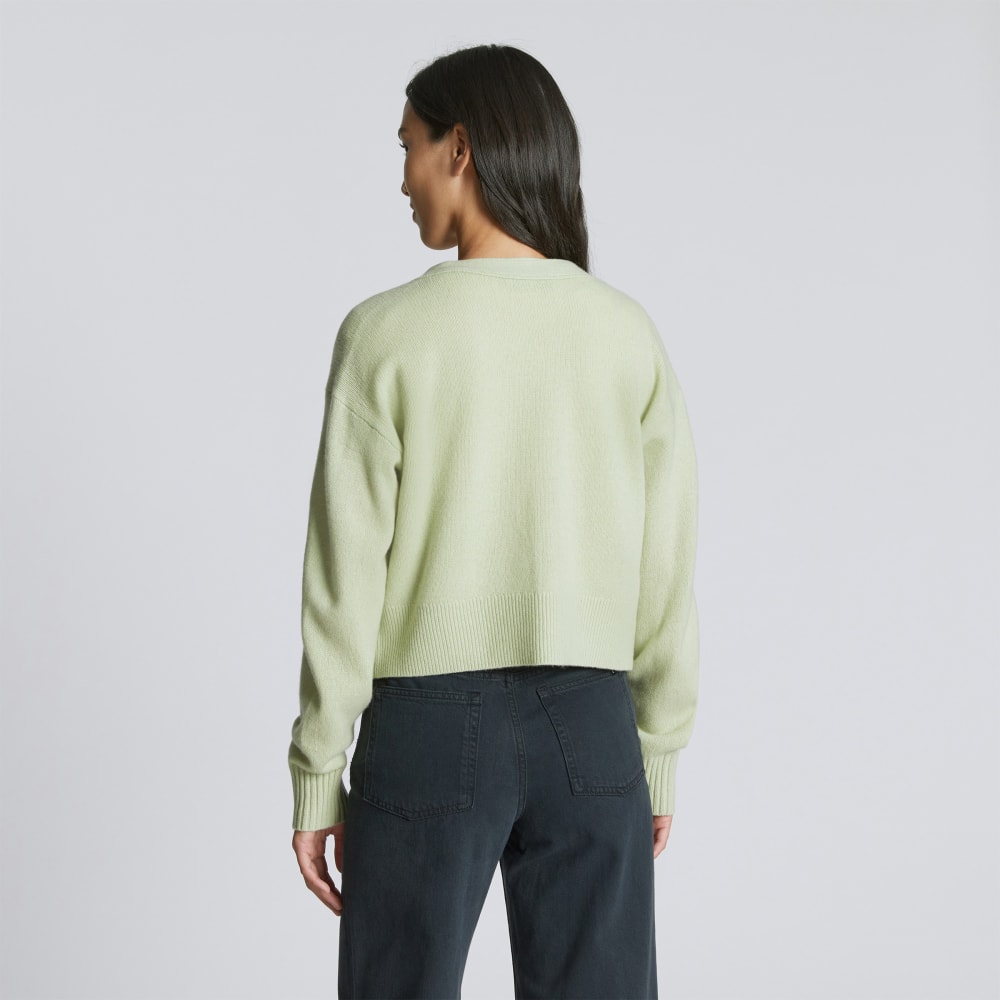 The Cashmere Cardigan | Seafoam Green
