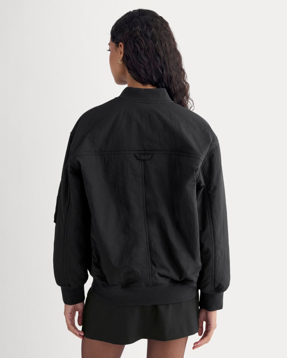Renew Oversized Puffer Bomber | Black