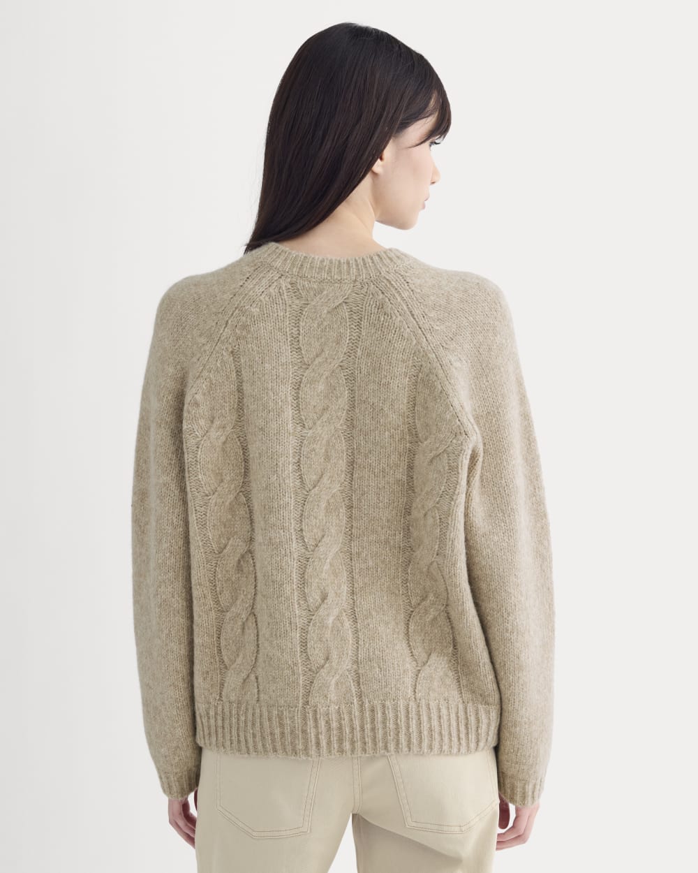 Cloud Cable V-Neck Sweater | Heathered Oatmeal
