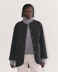 The Midi Quilted Liner | Black