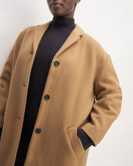 The Italian ReWool® Cocoon Coat | Camel