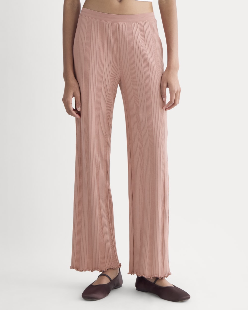 Lounge Rib Pant | Ash Rose