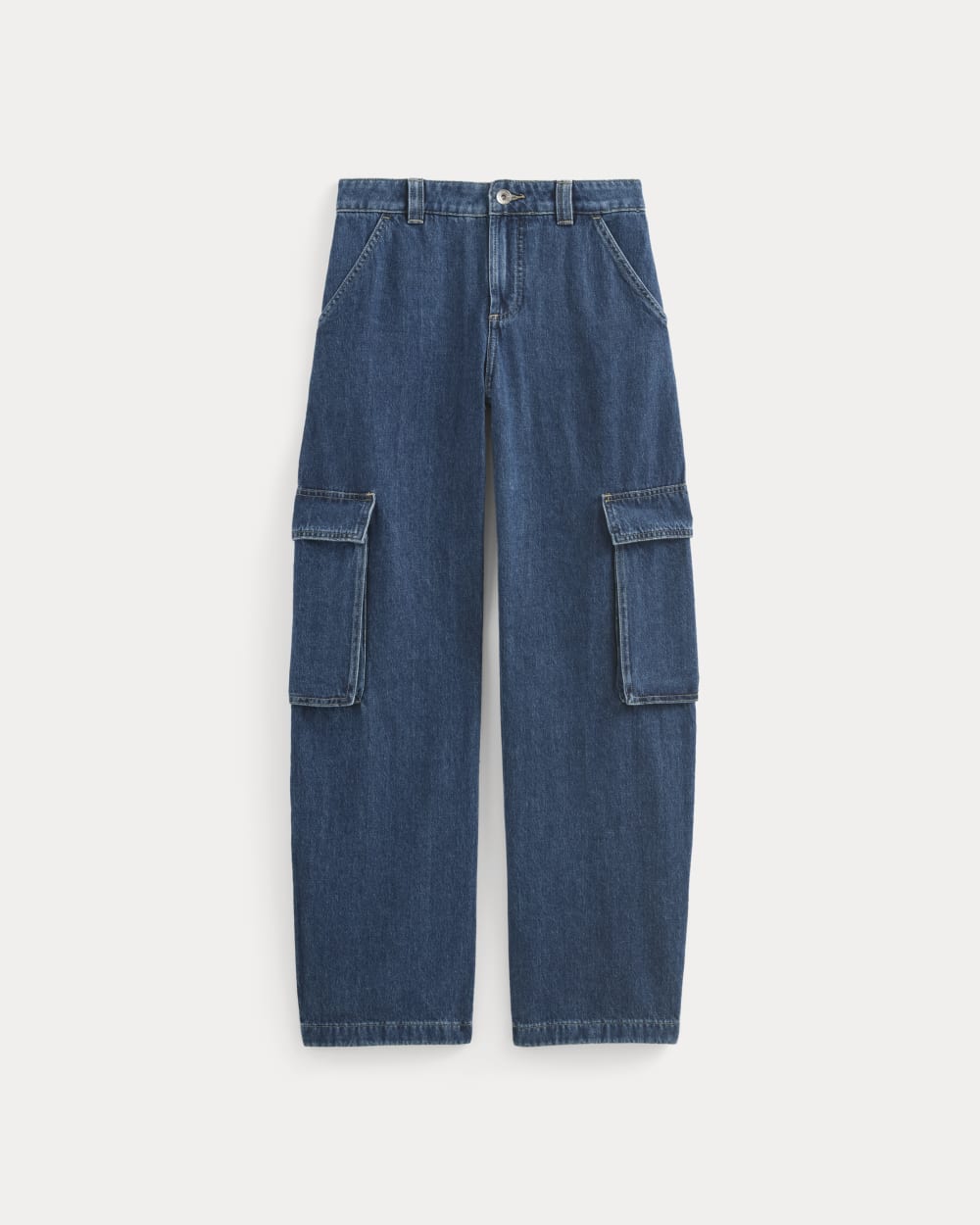 The Mid-Rise Cargo Jean | Tungsten Blue Stone