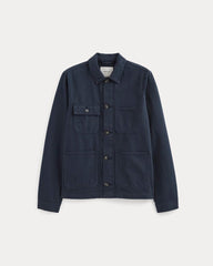 The Denim Utility Jacket | Garment-Dyed Navy