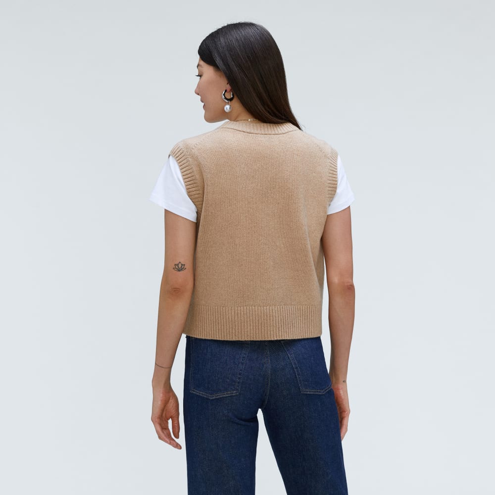 The Cashmere Vest | Light Camel