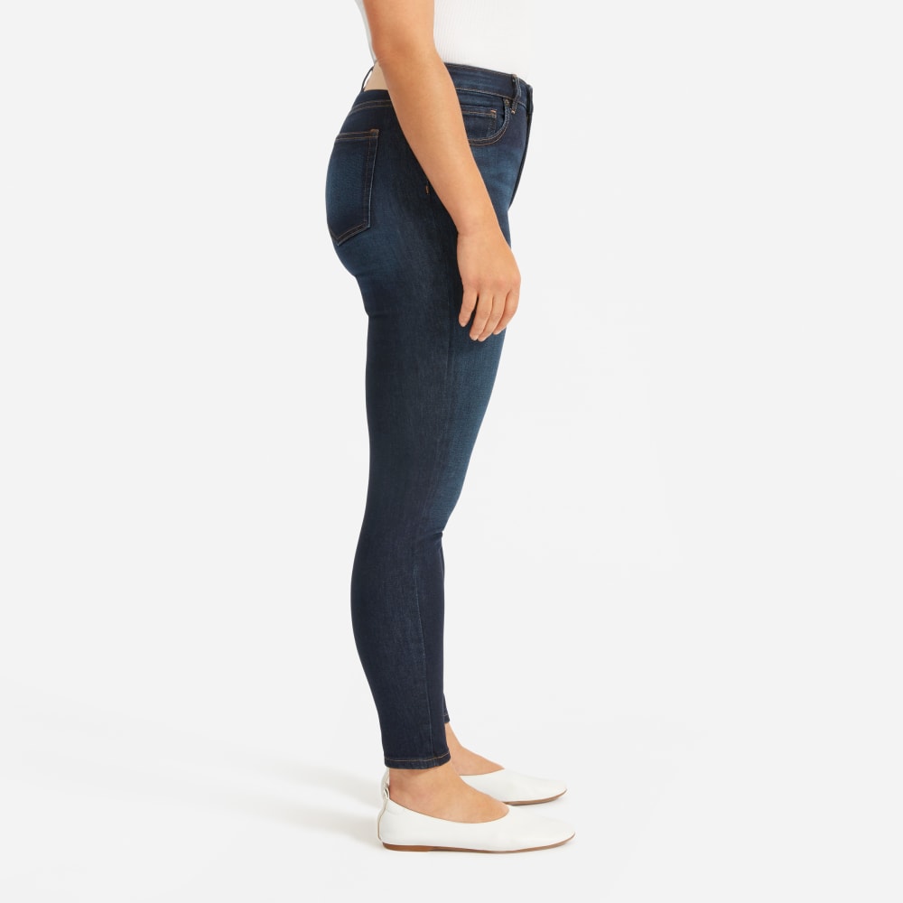 The Curvy Authentic Stretch High-Rise Skinny Jean | Dark Blue Wash | 28.5" Inseam