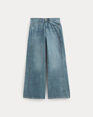 Paneled Ultra Wide-Leg Jean | Tungsten Scratch