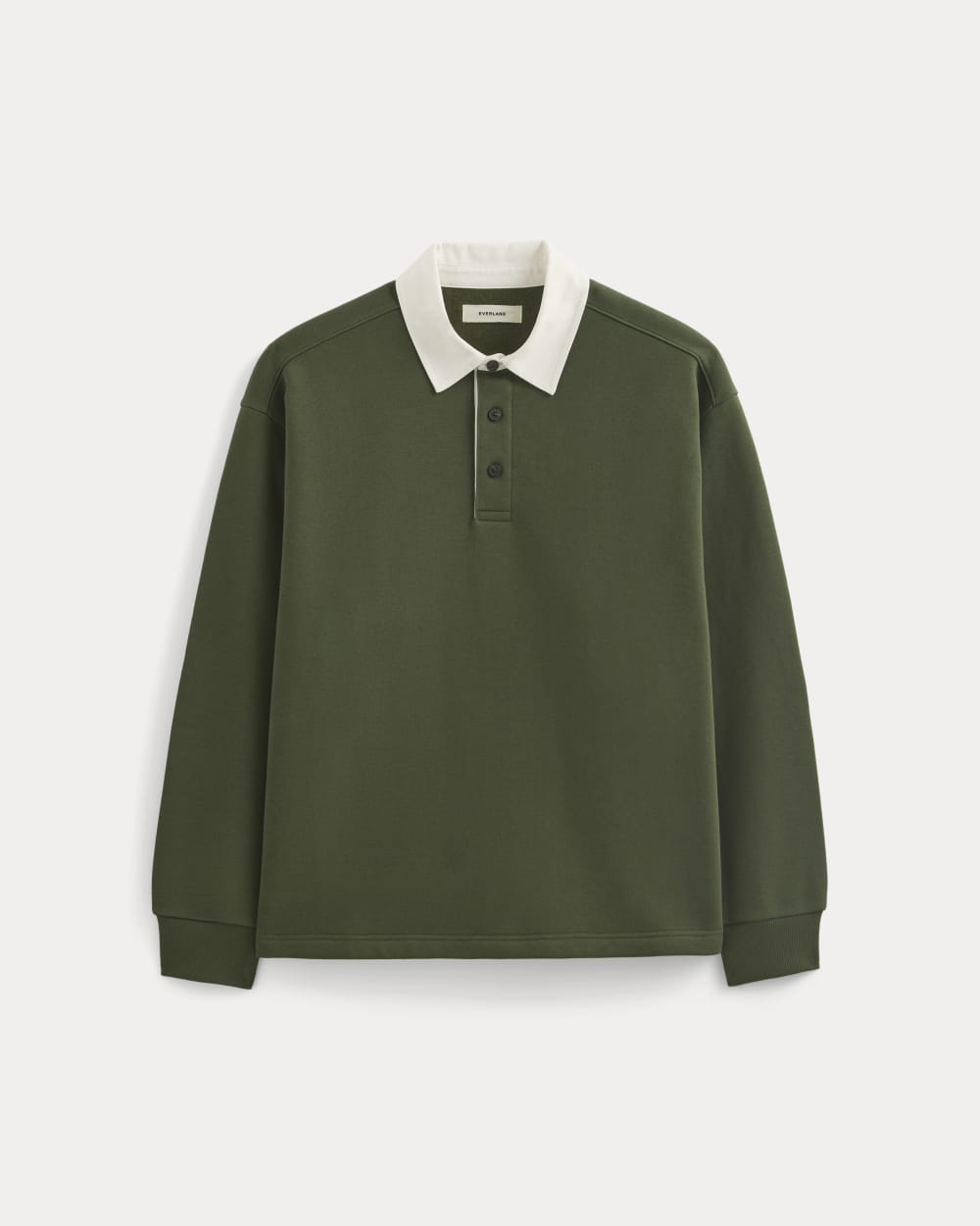 Luxe Fleece Rugby Polo | Dark Forest