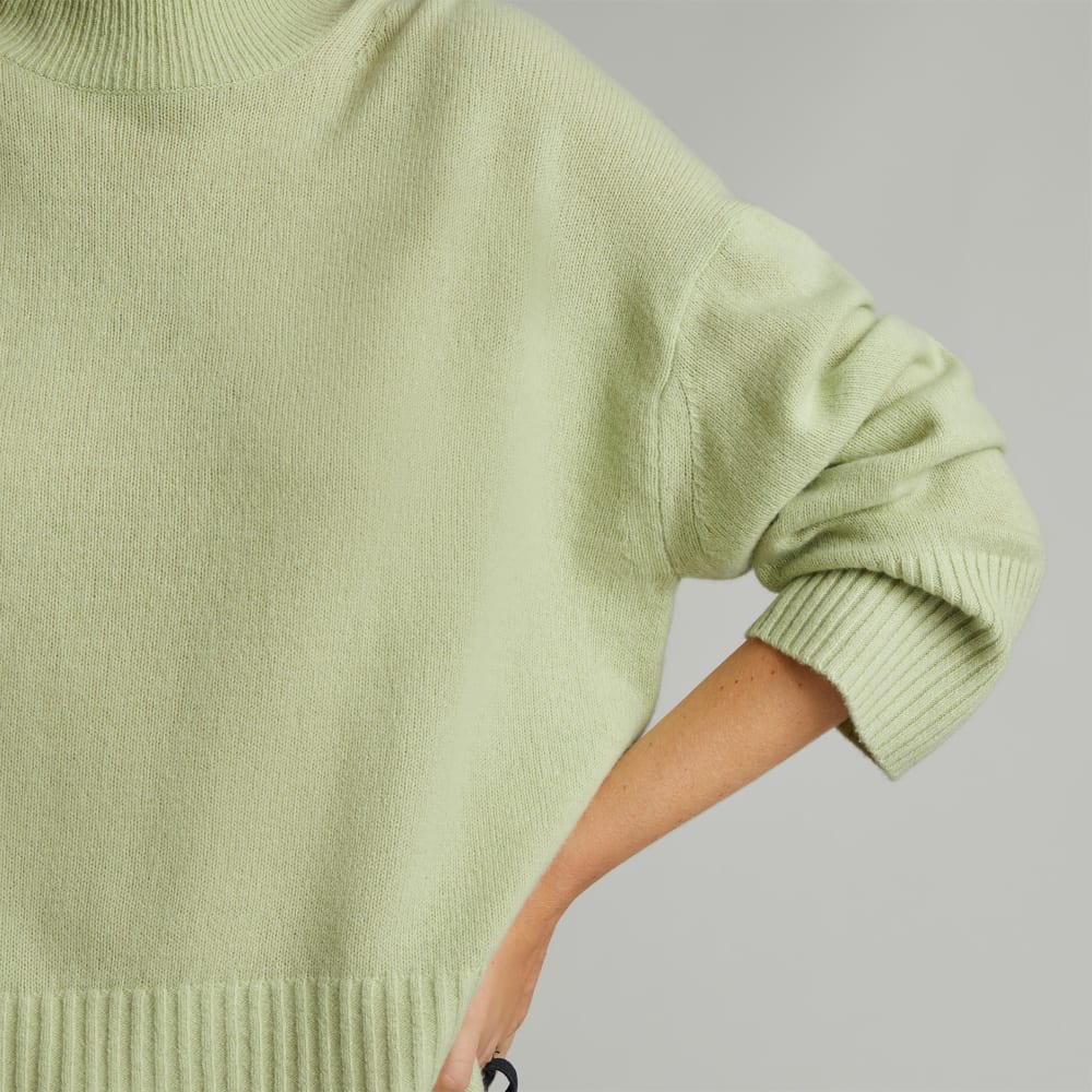 The Cashmere Oversized Turtleneck | Seafoam Green