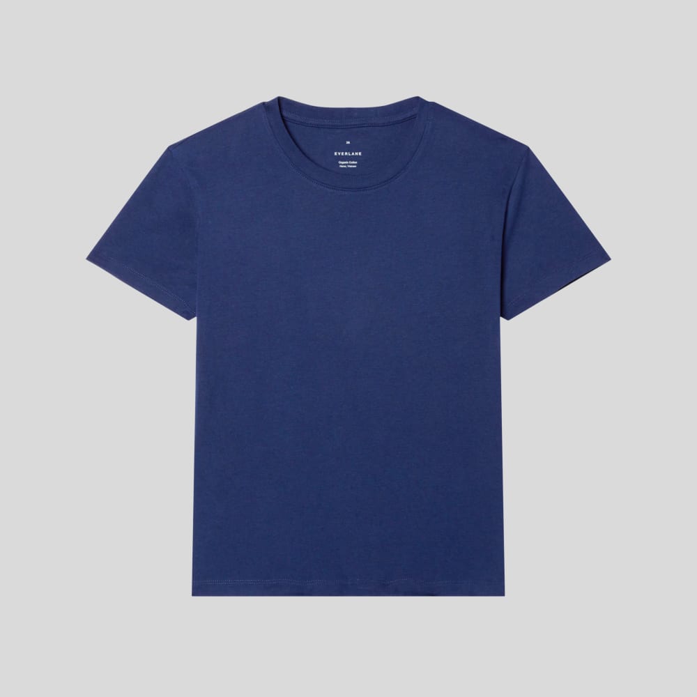 The Box-Cut Tee in Essential Cotton | Ocean Cavern | No Pocket