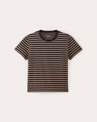 The Box-Cut Tee in Essential Cotton | Artist Clay / Black | No Pocket