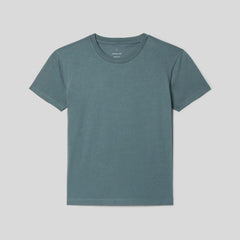 The Box-Cut Tee in Essential Cotton | Green Balsam | No Pocket