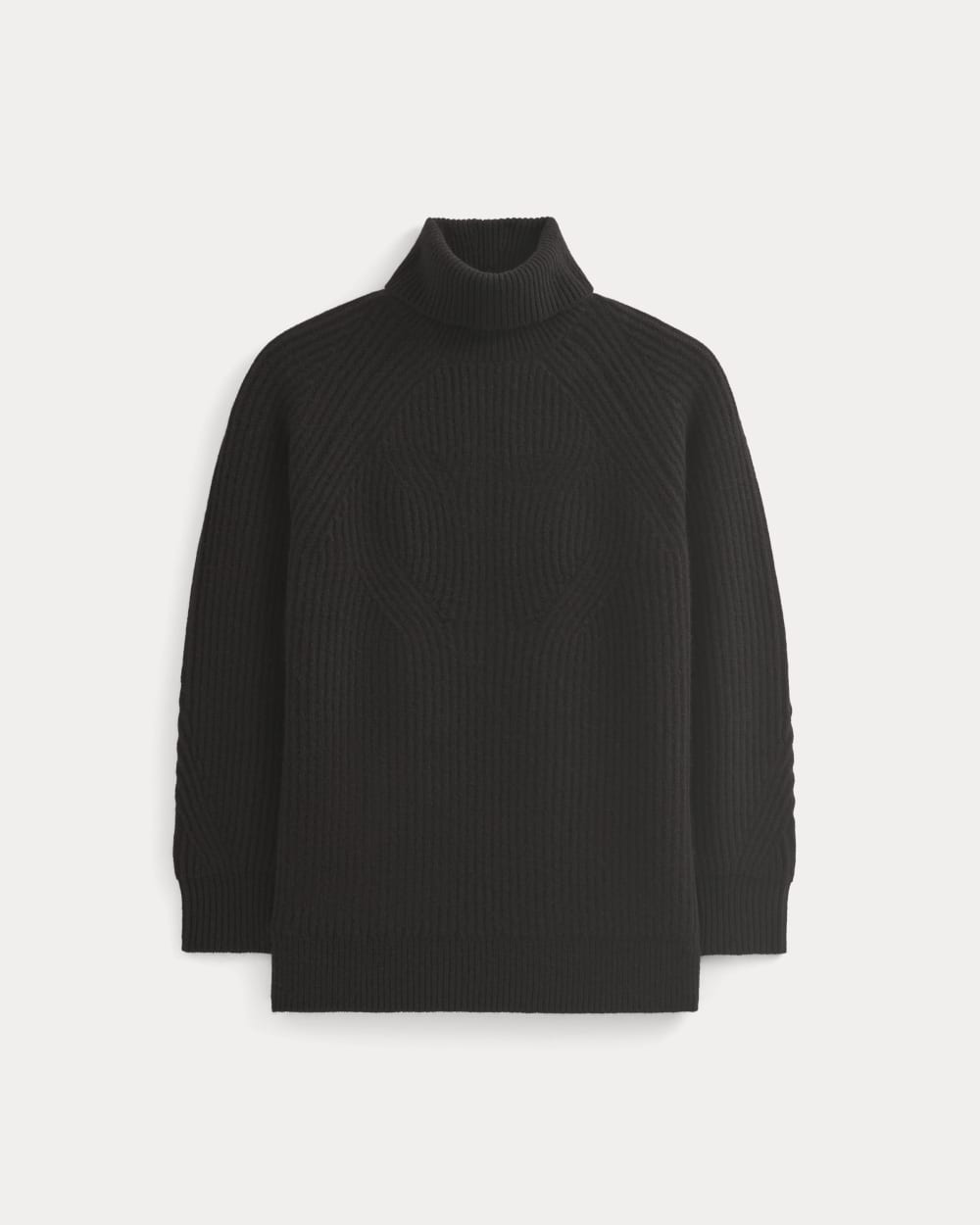 Cocoon Turtleneck in Wool Cashmere | Black