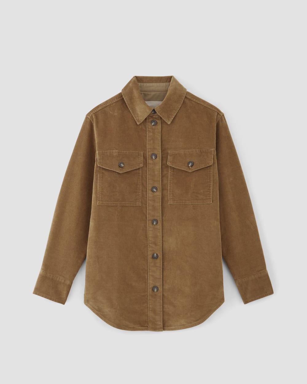 The Corduroy Oversized Shirt Jacket | Toasted Coconut