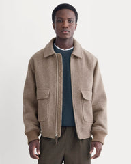 ReWool Flight Jacket | Heather Taupe