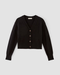 The Cashmere Cardigan | Black