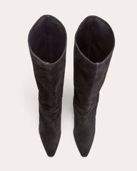The Banana Boot | Black Suede