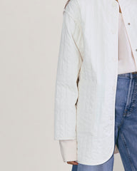 The Midi Quilted Liner | Bone