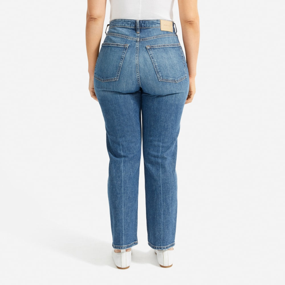 The Super-Straight Jean | Medium Blue Wash | Ankle