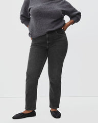 The Curvy Cheeky® Straight Jean | Washed Black | 26.5" Inseam