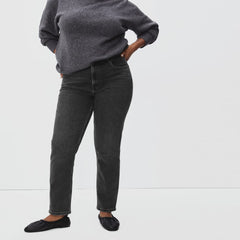 The Curvy Cheeky® Straight Jean | Washed Black | 28.5" Inseam