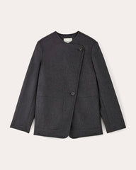 The October Coat | Dark Charcoal Melange