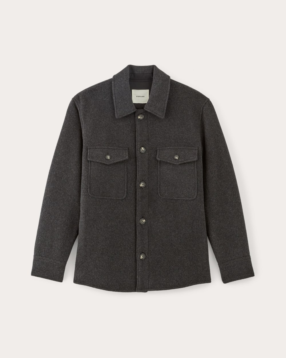 The Wool Overshirt | Heather Charcoal
