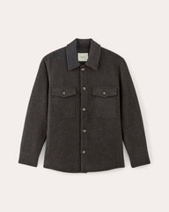 The Wool Overshirt | Heather Charcoal