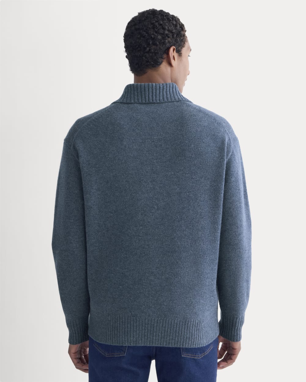 Luxe Merino Quarter-Zip Pullover | Heather Midnight Navy