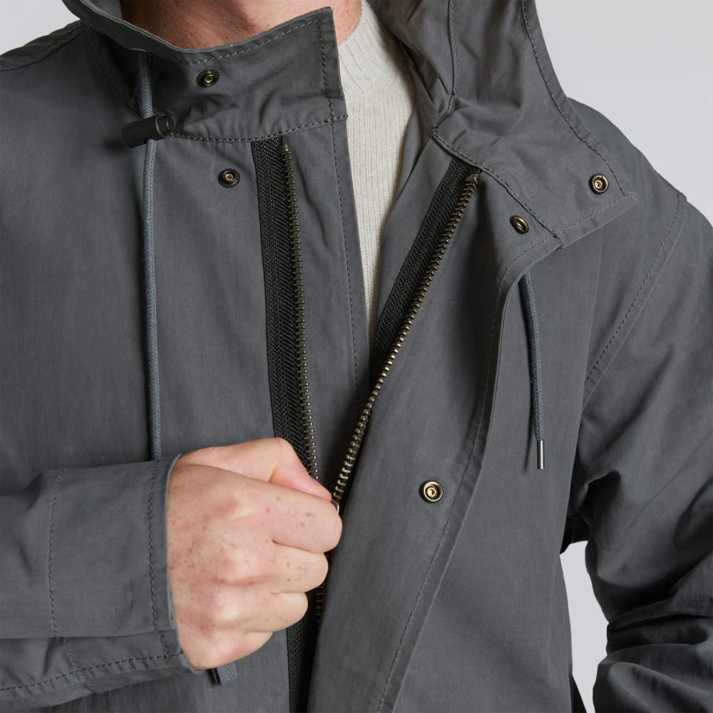 The Waxed Cotton Parka | Slate