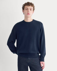 Midweight Cashmere Crew |  Navy