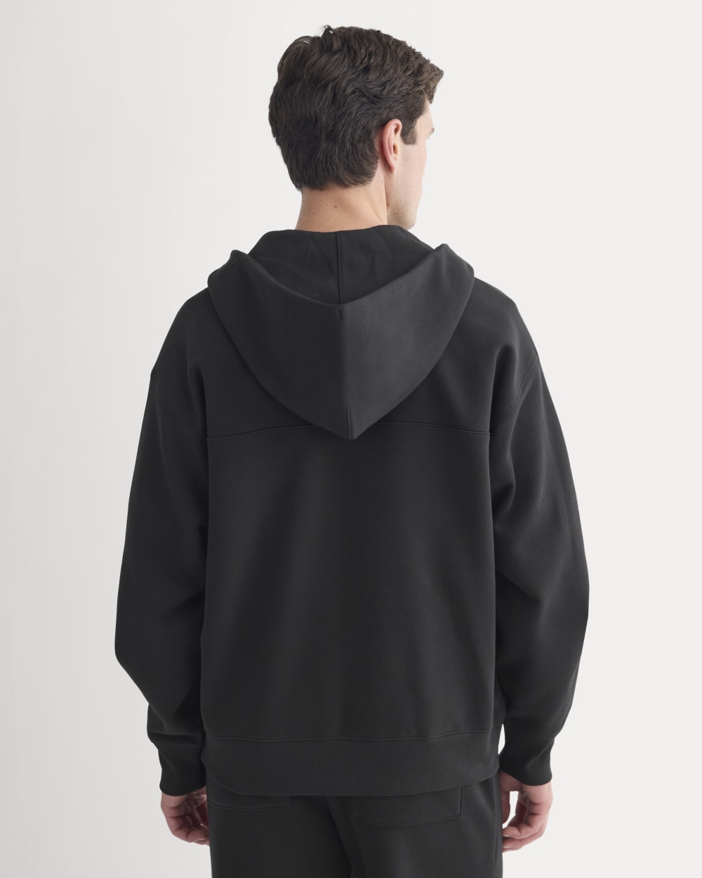 Luxe Fleece Full-Zip Hoodie | Black