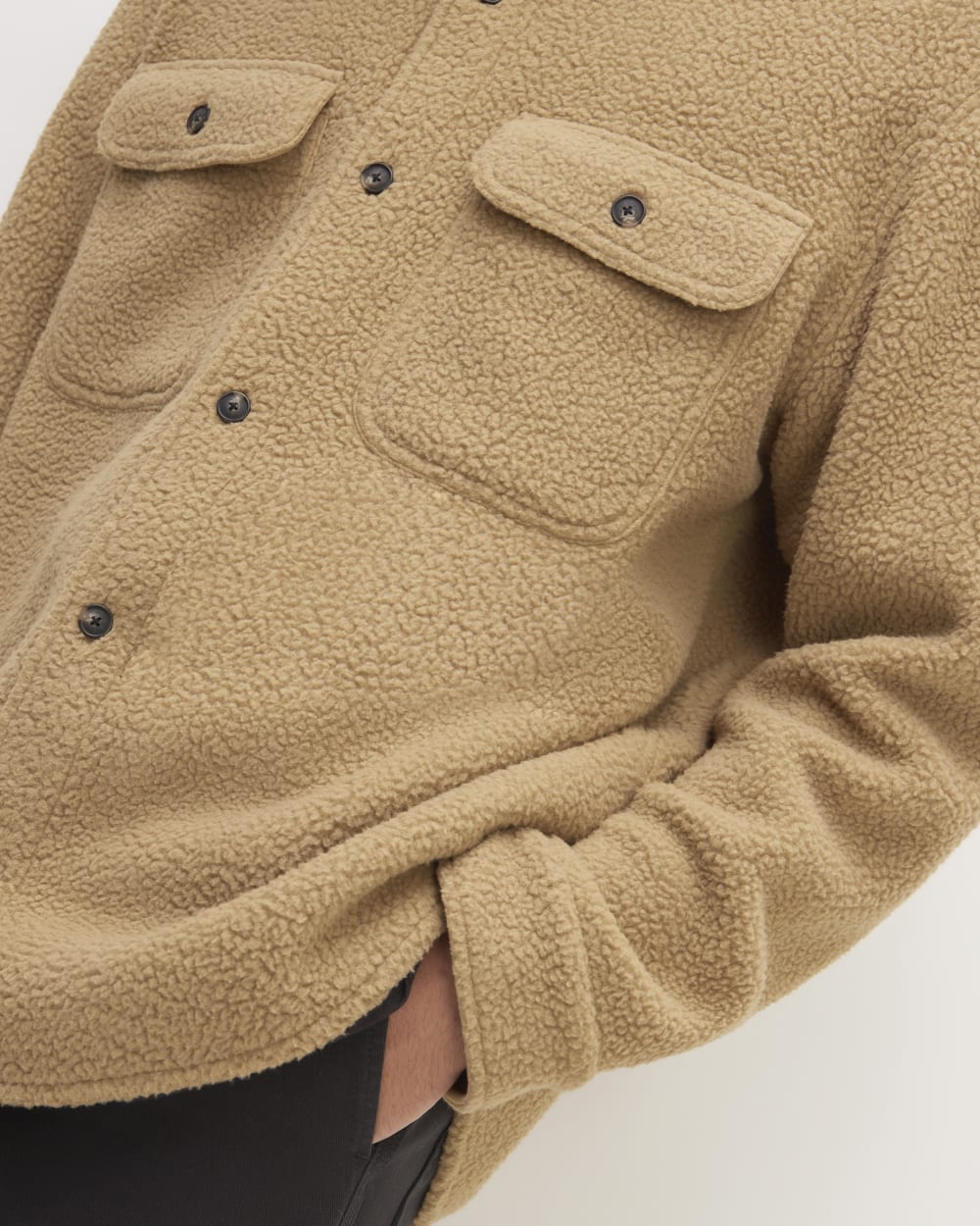 The ReNew Fleece Everyone Overshirt | Tiger's Eye