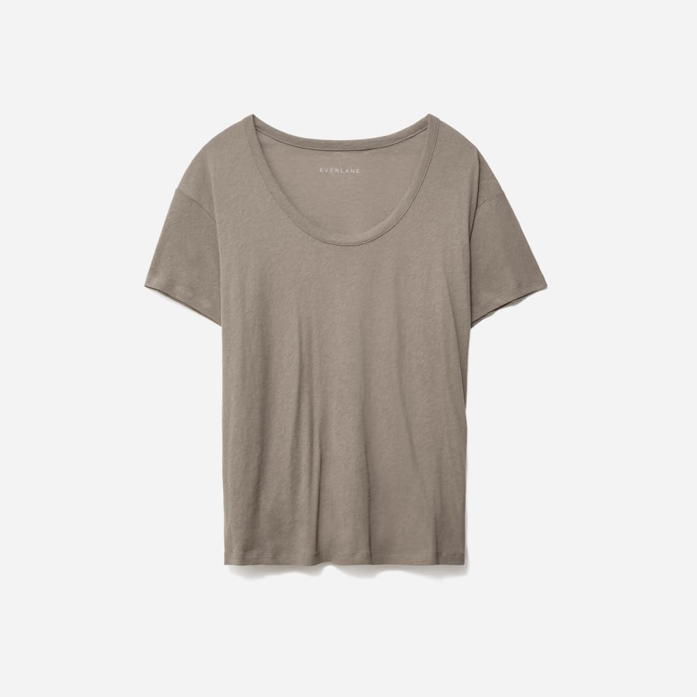 The Air Scoop-Neck Tee | Clay