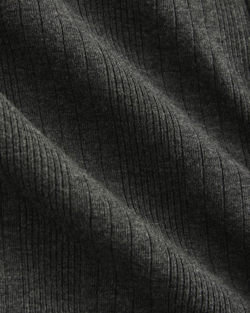 Lounge Rib Hoodie | Heathered Soot