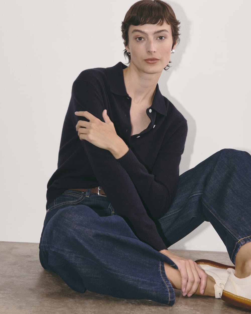 The Classic Polo in Cashmere | Navy