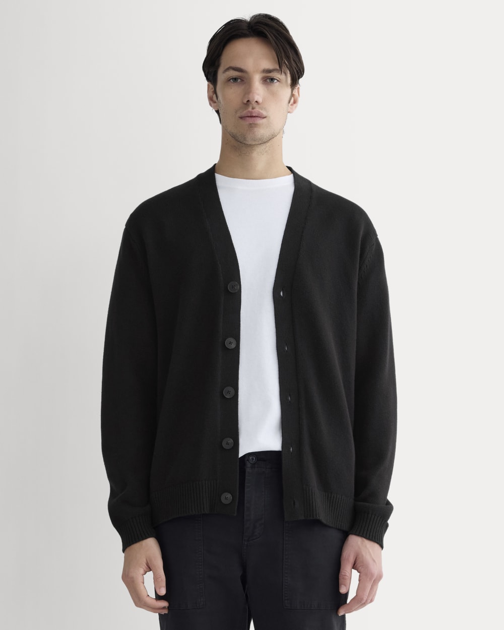 The Classic Cardigan in Everyday Cotton | Black
