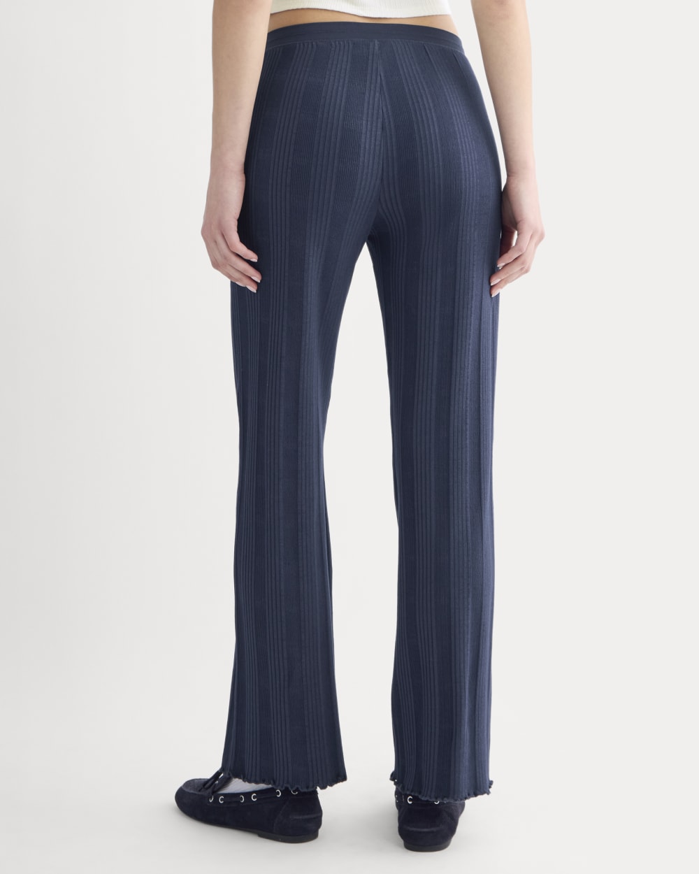 Lounge Rib Pant | Navy