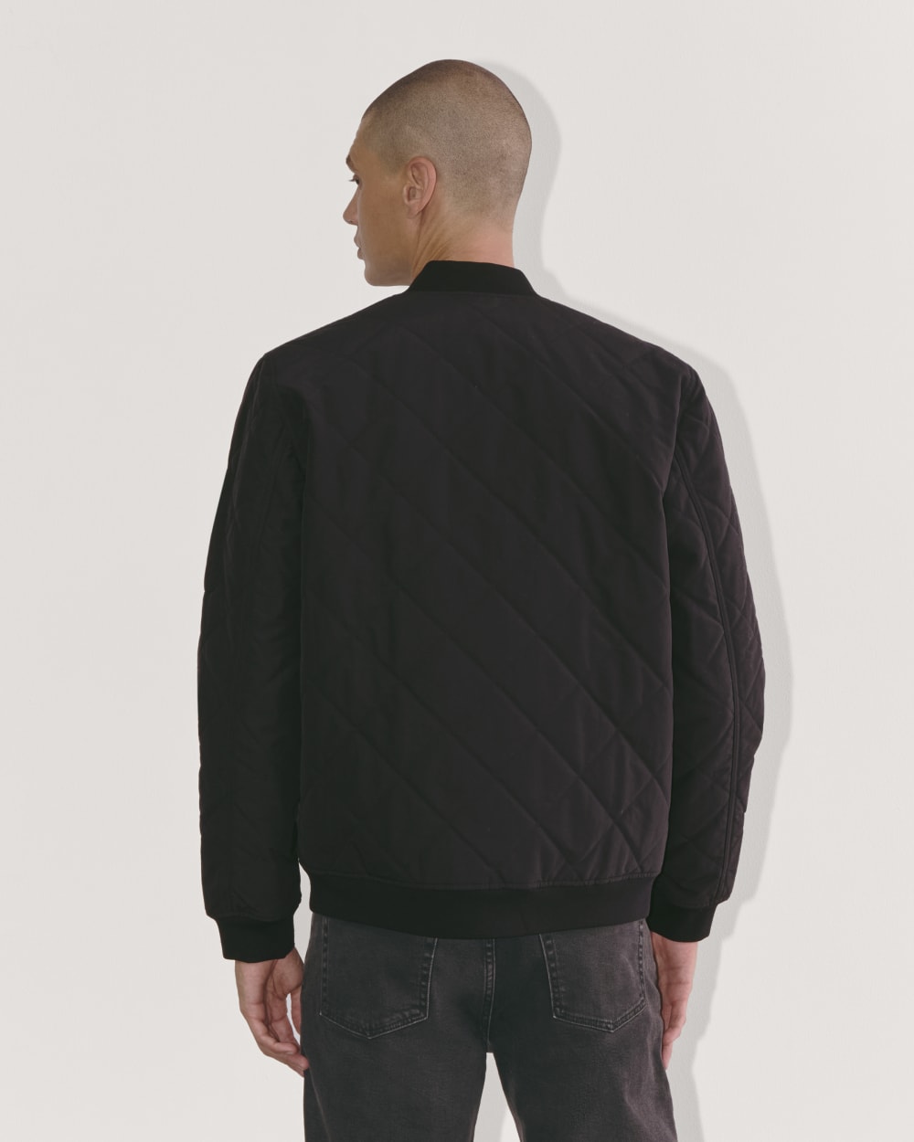 The Quilted Bomber | Black