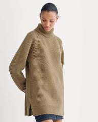 Cocoon Turtleneck in Wool Cashmere | Toast