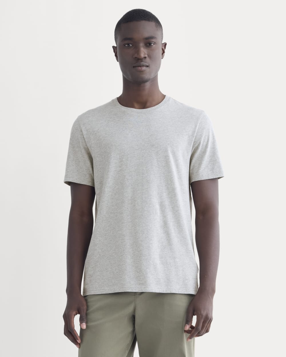 The Essential Organic Crew |  Heathered Grey