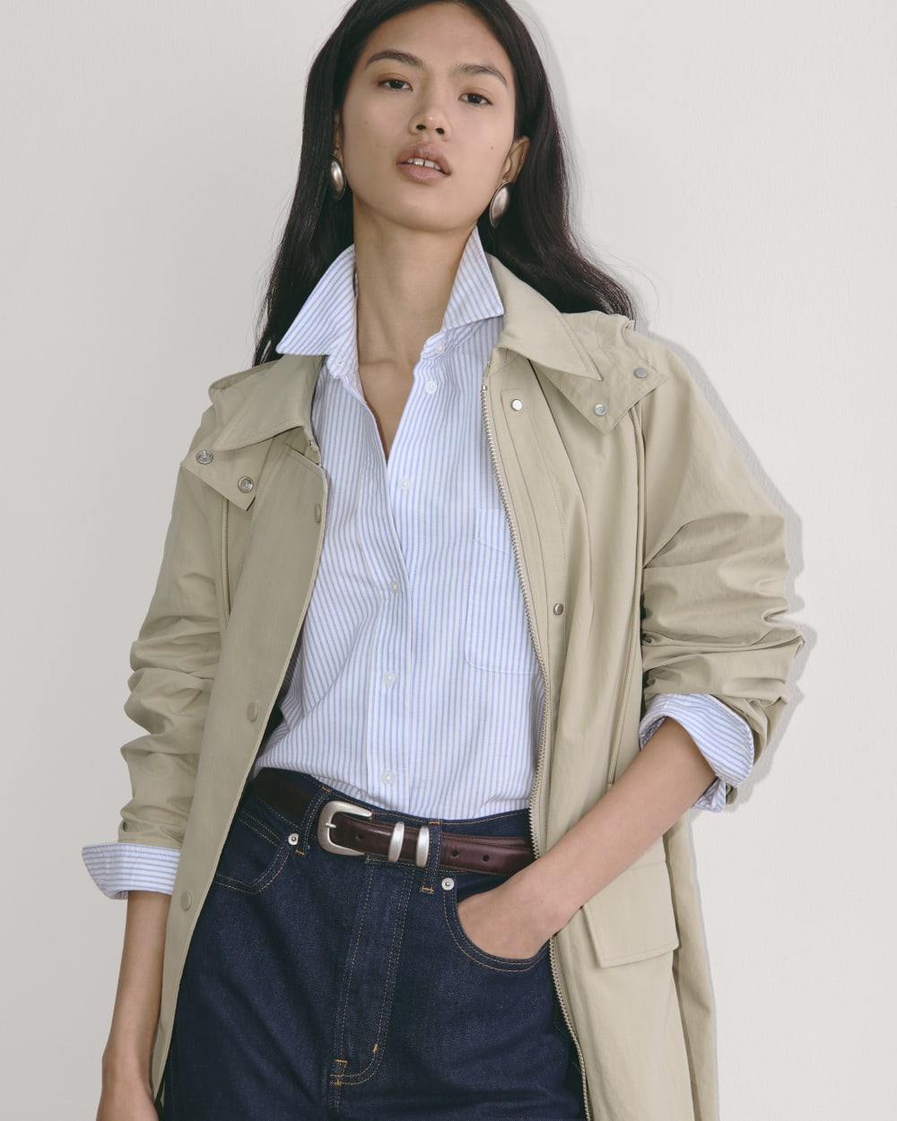 The Oversized Anorak | Trench Coat Khaki