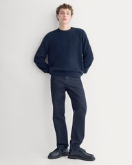 Midweight Cashmere Crew |  Navy